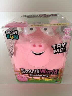Smush world squishy chubby pig crazy fun five below squeeze viral toy NEW